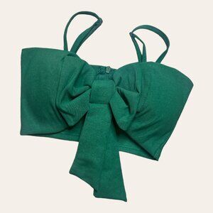 NEW Green Strap Bow Top